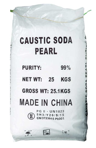 CAUSTIC SODA PEARL               25KG- 1 bag